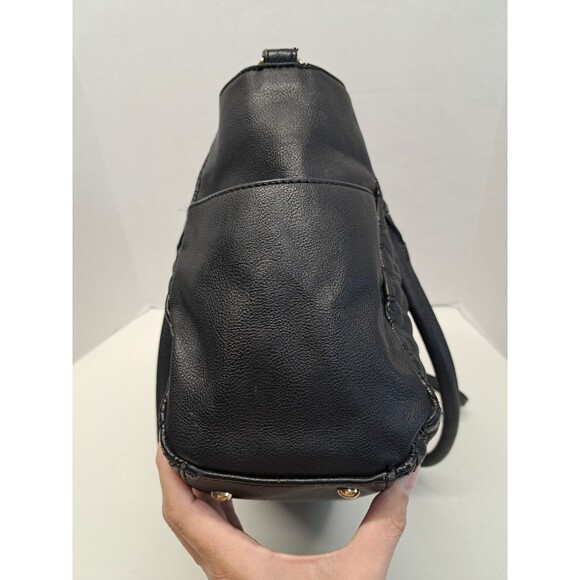 Betsey Johnson Quilted Satchel Black Bag - Picture 6 of 15